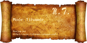 Moór Tihamér névjegykártya